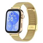 For Huawei Watch Fit3 / Fit4 / Fit4 Pro xDfind Milanese Metal Buckle Watch Band(Gold)