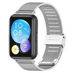 For Huawei Watch Fit 2 xDfind Milanese Metal Buckle Watch Band(Silver)