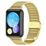 For Huawei Watch Fit 2 xDfind Milanese Metal Buckle Watch Band(Gold)