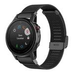 For Garmin Fenix 8/7/6/5 22mm xDfind Milanese Metal Buckle Watch Band(Black)