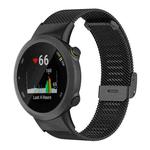 For Garmin Forerunner 45/45S/Swim2 18mm xDfind Milanese Metal Buckle Watch Band(Black)
