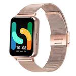 For Samsung Galaxy Fit3 xDfind Milanese Metal Buckle Watch Band(Rose Gold)