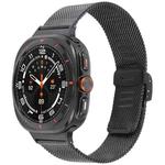 For Samsung Galaxy Watch Ultra 47mm xDfind Milanese Metal Buckle Watch Band(Black)