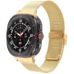 For Samsung Galaxy Watch Ultra 47mm xDfind Milanese Metal Buckle Watch Band(Gold)
