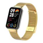 For Xiaomi Smart Band 9 Pro/8 Pro/Redmi Watch 5/4 xDfind Milanese Metal Buckle Watch Band(Gold)