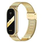 For Xiaomi Smart Band 10 / 9 / 8 NFC xDfind Milanese Metal Buckle Watch Band(Gold)