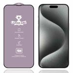 For iPhone 15 Pro Max 9H 0.4mm High Aluminum Large Arc Tempered Glass Film
