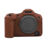 For Canon EOS R5 Mark II / R5II Glossy Soft Silicone Protective Case(Coffee)