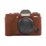 For FUJIFILM X-T50 Glossy Soft Silicone Protective Case(Coffee)