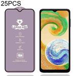 For Samsung Galaxy A04 25pcs 9H 0.4mm High Aluminum Large Arc Tempered Glass Film