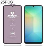 For Samsung Galaxy A06 4G 25pcs 9H 0.4mm High Aluminum Large Arc Tempered Glass Film