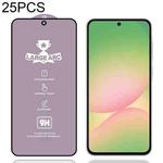 For Samsung Galaxy A56 5G 25pcs 9H 0.4mm High Aluminum Large Arc Tempered Glass Film