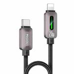 Yesido CA199 27W Type-C to 8 Pin Streamer Light Data Cable, Length: 1.2m(Grey)