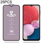 For Samsung Galaxy F13 25pcs 9H 0.4mm High Aluminum Large Arc Tempered Glass Film
