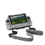For DJI RC Plus 2 / 1 Sunnylife Controller Hanger Bracket with PU Leather Strap Shoulder Belt(Grey)