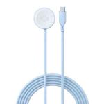 1-To-1 Type-C Charging Cable Watch Wireless Charger for Apple Watch Series(Blue)