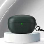 For Sony WF-1000XM5 Oily Leather Split Earphone Case(Dark Green)