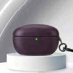 For Sony WF-1000XM5 Oily Leather Split Earphone Case(Dark Purple)