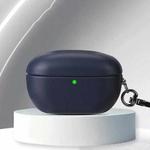 For Sony WF-1000XM5 Oily Leather Split Earphone Case(Dark Blue)