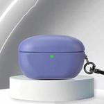 For Sony WF-1000XM5 Oily Leather Split Earphone Case(Lavender Grey)