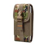 For 5.5-6.5 inch Universal PVC Digital Cloth Mobile Phone Waist Bag(Green)