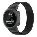 For Garmin Forerunner 45 / 45S / Swim 2 xDfind Milanese Metal Watch Band(Black)
