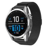 For Garmin Fenix 8/7S/6S/5S 20mm xDfind Milanese Quick Release Metal Watch Band(Black)