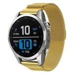 For Garmin Fenix 8/7S/6S/5S 20mm xDfind Milanese Quick Release Metal Watch Band(Gold)