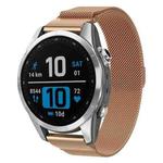 For Garmin Fenix 8/7S/6S/5S 20mm xDfind Milanese Quick Release Metal Watch Band(Rose Gold)