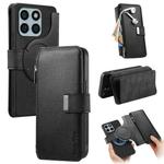 For Honor X8b CaseNeo MagSafe RFID Anti-theft Zipper Wallet Retro Leather Phone Case(Black)