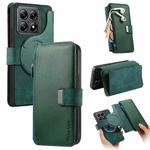 For Xiaomi 14T CaseNeo MagSafe RFID Anti-theft Zipper Wallet Retro Leather Phone Case(Green)