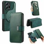 For Redmi Note 12 4G Global CaseNeo MagSafe RFID Anti-theft Zipper Wallet Retro Leather Phone Case(Green)