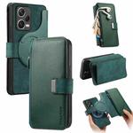 For Redmi Note 12 Pro+ 5G CaseNeo MagSafe RFID Anti-theft Zipper Wallet Retro Leather Phone Case(Green)
