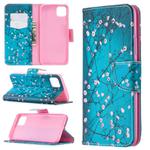 For OPPO Realme C11 Colored Drawing Pattern Horizontal Flip Leather Case with Holder & Card Slots & Wallet(Plum Blossom)