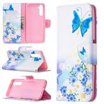 For OPPO Realme 6 Pro Colored Drawing Pattern Horizontal Flip Leather Case with Holder & Card Slots & Wallet(Butterfly Love)
