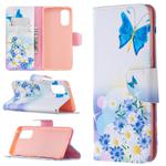 For OPPO Reno4 Pro 5G Colored Drawing Pattern Horizontal Flip Leather Case with Holder & Card Slots & Wallet(Butterfly Love)