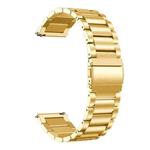 20mm xDfind Three Beads Stainless Steel Watch Band(Gold)