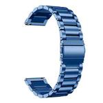 20mm xDfind Three Beads Stainless Steel Watch Band(Blue)