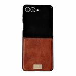 For Samsung Galaxy Z Flip7 5G Crazy Horse Texture PU Phone Case(Red)