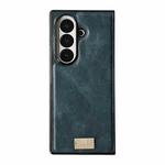 For Samsung Galaxy Z Fold7 5G Crazy Horse Texture PU Phone Case(Blue)