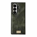 For Samsung Galaxy Z Fold7 5G Crazy Horse Texture PU Phone Case(Green)