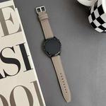 20mm xDfind Flat Head Black Shark Fine Grain Leather Watch Band(Earthy Brown)
