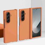 For Samsung Galaxy Z Fold7 5G 3 in 1 Skin Feel PC Phone Case(Orange)