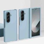 For Samsung Galaxy Z Fold7 5G 3 in 1 Skin Feel PC Phone Case(Sky Blue)