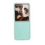 For Motorola Razr 50 Ultra Transparent Frame Jelly PU + PC Phone Case(Mint Green)
