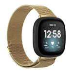 For Fitbit Versa 4 / 3 / Sense 2 / Sense xDfind Milanese Magnetic Metal Watch Band(Gold)