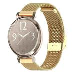 For Garmin Lily 2 14mm xDfind Buckle Metal Mesh Watch Band(Gold)