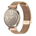 For Garmin Lily 2 14mm xDfind Buckle Metal Mesh Watch Band(Rose Gold)
