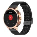 18mm xDfind Buckle Metal Mesh Watch Band(Black)