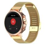 18mm xDfind Buckle Metal Mesh Watch Band(Gold)